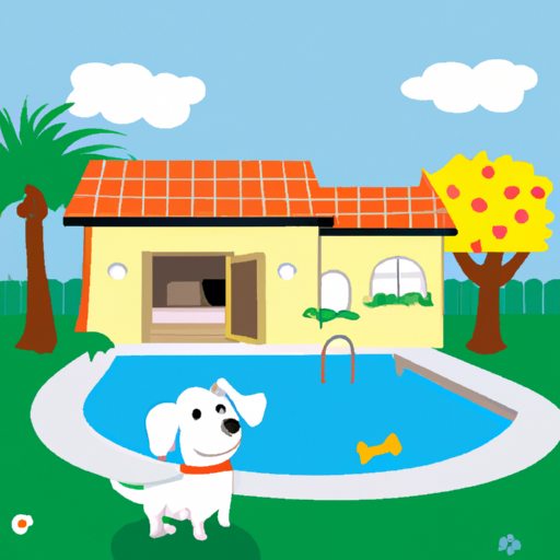 sommerhus med hund og pool